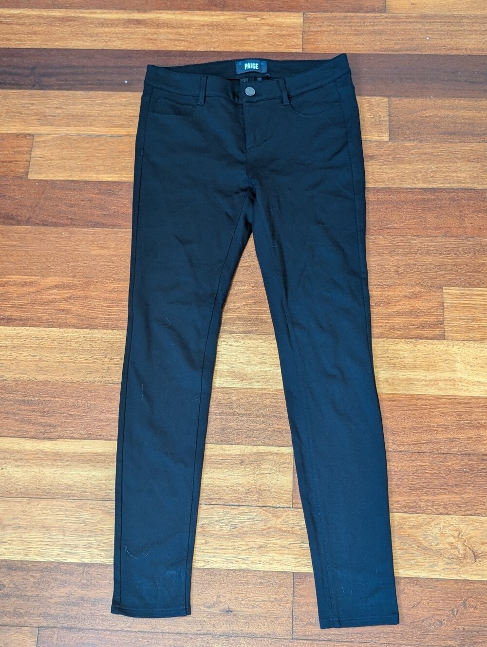 PAIGE Black Stretch Slim Pants Size 26
